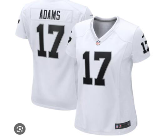 Women Las Vegas Raiders #17 Davante Adams Nike white Game NFL Jersey->->Women Jersey